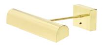 Battery Operated Classic LED 14" Polished Brass Picture Light