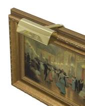 Traditional 4" Polished Brass Picture Light