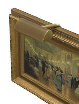 Traditional 4" Weathered Brass Picture Light