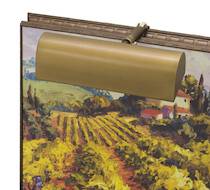 Traditional 8" Weathered Brass Picture Light