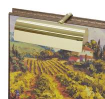 Traditional 9" Polished Brass Picture Light