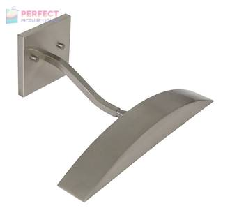 14" Direct Wire Ultra-Wide Picture Light in Satin Nickel