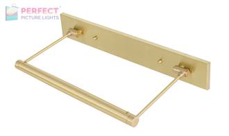 15" Direct Wire Mendon LED Picture Light in Satin Brass