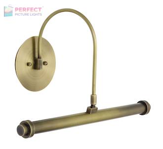 16" Direct Wire XL LED Picture Light in Antique Brass