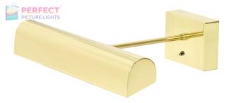 Battery Operated Classic LED 14" Polished Brass Picture Light
