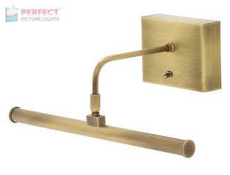 Battery Operated Slim-LED 12" Antique Brass Picture Light