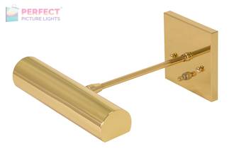 Direct Wire Contemporary 9" Polished Brass Picture Light