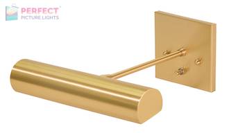 Direct Wire Contemporary 9" Satin Brass Picture Light