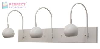 Direct Wire Halo triple shade LED picture light in white