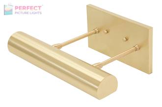 Direct Wire Classic Contemporary LED 12" Satin Brass Picture Light
