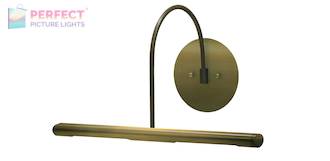 Direct Wire Slim-Line XL 14" Antique Brass Picture Light