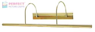 Direct Wire Slim-Line XL 36" Polished Brass Picture Light