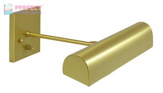 Direct Wire Traditional 14" Satin Brass Picture Light