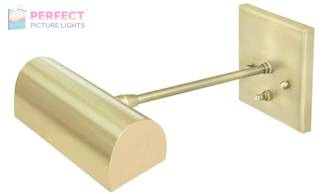 Direct Wire Traditional 8" Satin Brass Picture Light