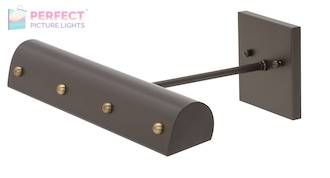 Directwire Traditional 14" LEDZ Picture Light with Ball Motif in Mahogany Bronze