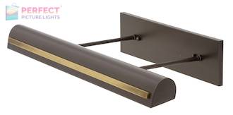 Directwire Traditional 24" LEDZ Picture Light with Strap Motif in Mahogany Bronze