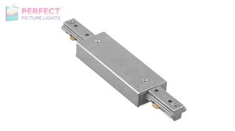 J Series I Straight Line Power Connector in Brushed Nickel