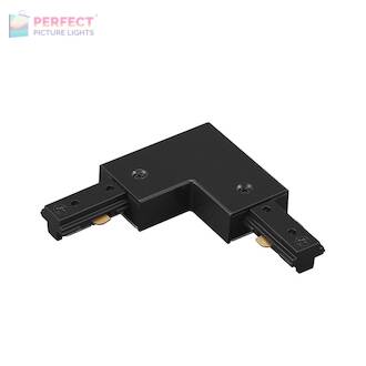J Series Left L-Connector in Black