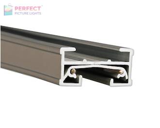 J Series Track - Six Foot Track with 2 Endcaps in Brushed Nickel