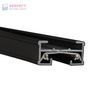 J Series Track - Two Foot Track with 2 Endcaps in Black