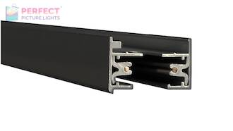 L Series Track - Two Foot Track with 2 Endcaps in Black