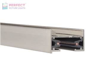 L Series Track - Two Foot Track with 2 Endcaps in Brushed Nickel