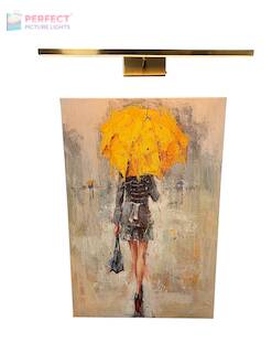 Rechargeable Advent 24" LED Satin Brass Picture Lights