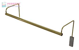 Slim-Line 29" LED Picture Light in Polished Brass