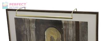 Slim-Line 30" Polished Brass Picture Light