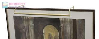 Slim-Line 30" Satin Brass Picture Light