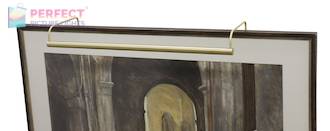 Slim-Line 40" Satin Brass Picture Light