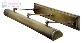 Steamer Direct Wire LEDZ 42" picture light in Antique Brass