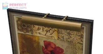 Traditional 24" Weathered Brass Picture Light