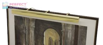 Traditional 42" Polished Brass Picture Light