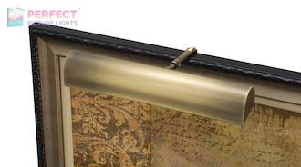 Traditional LED 14" Antique Brass Picture Light