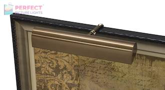 Traditional LED 14" Statuary Bronze Picture Light