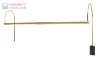 Ultra Slim-Line 28" LED Polished Brass Picture Light