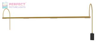 Ultra Slim-Line 41" LED Weathered Brass Picture Light