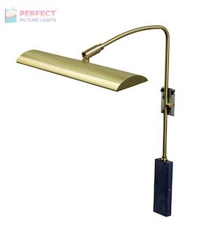 Zenith 12" LEDZ picture light in Satin Brass