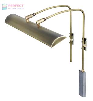 Zenith 24" LEDZ picture light in Antique Brass